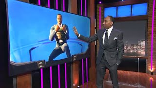 Stephen A reacts to his Fortnite skin 💀