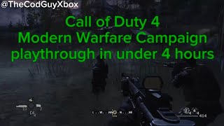 Call of Duty 4 Modern Warfare  [Normal] RUSHED in 4 hours(UNCUT)
