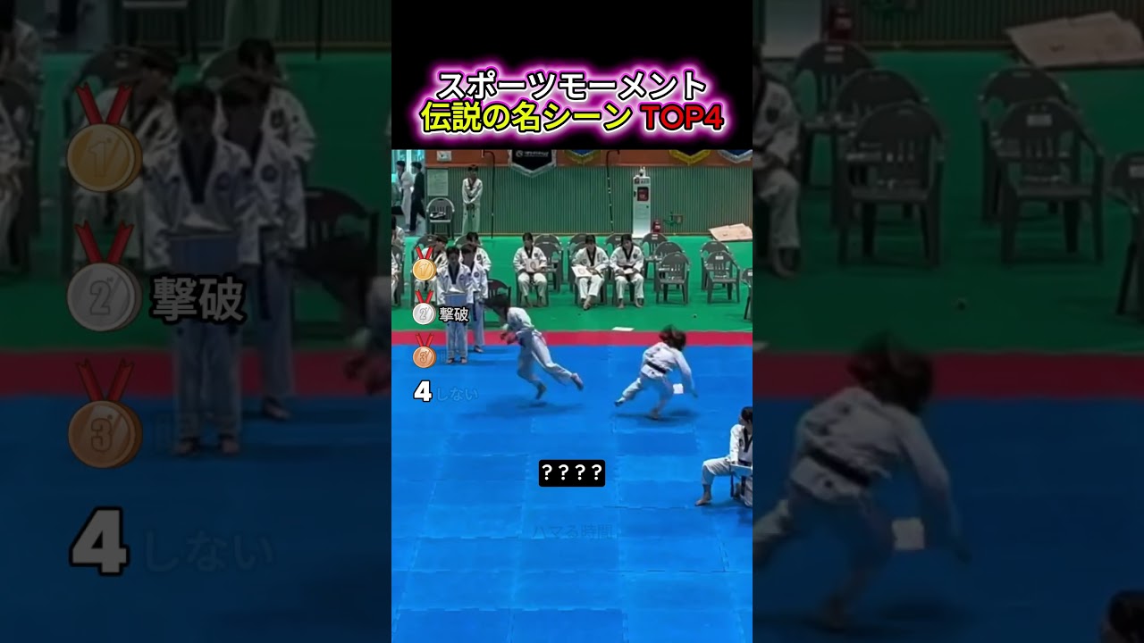 スポーツの面白い瞬間 TOP4