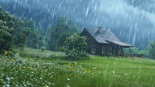 Fall Asleep Fast In 3 Minutes With Torrential Rain On Tin Roof & Powerful Thunder Sounds At Night