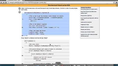 Creating simple Orbiting Bodies using Unity