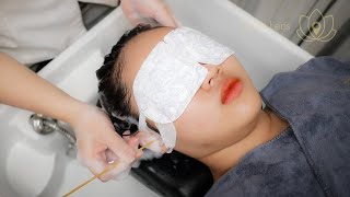 ASMR 😪 She found Heaven at the Head spa. A scalp, nape & shoulder massage will make you fall asleep