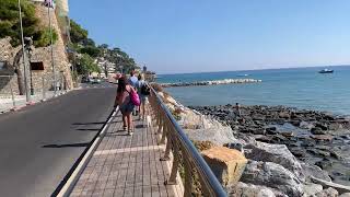 Поездка в Алассио на поезде, морской курортный город в Италии, часть 4