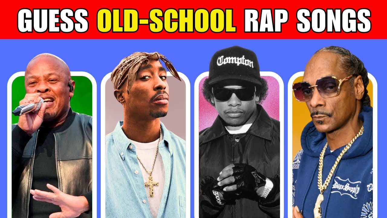 Guess Old-School Rap Songs | Old-school Rap Quiz | Old-School Hip-Hop Song Challenge!