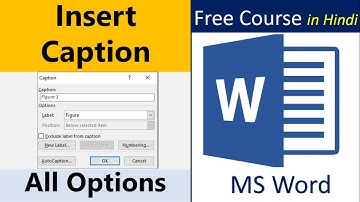 Caption Toolbar Complete Use in Hindi | Microsoft Word | Computer Gyan