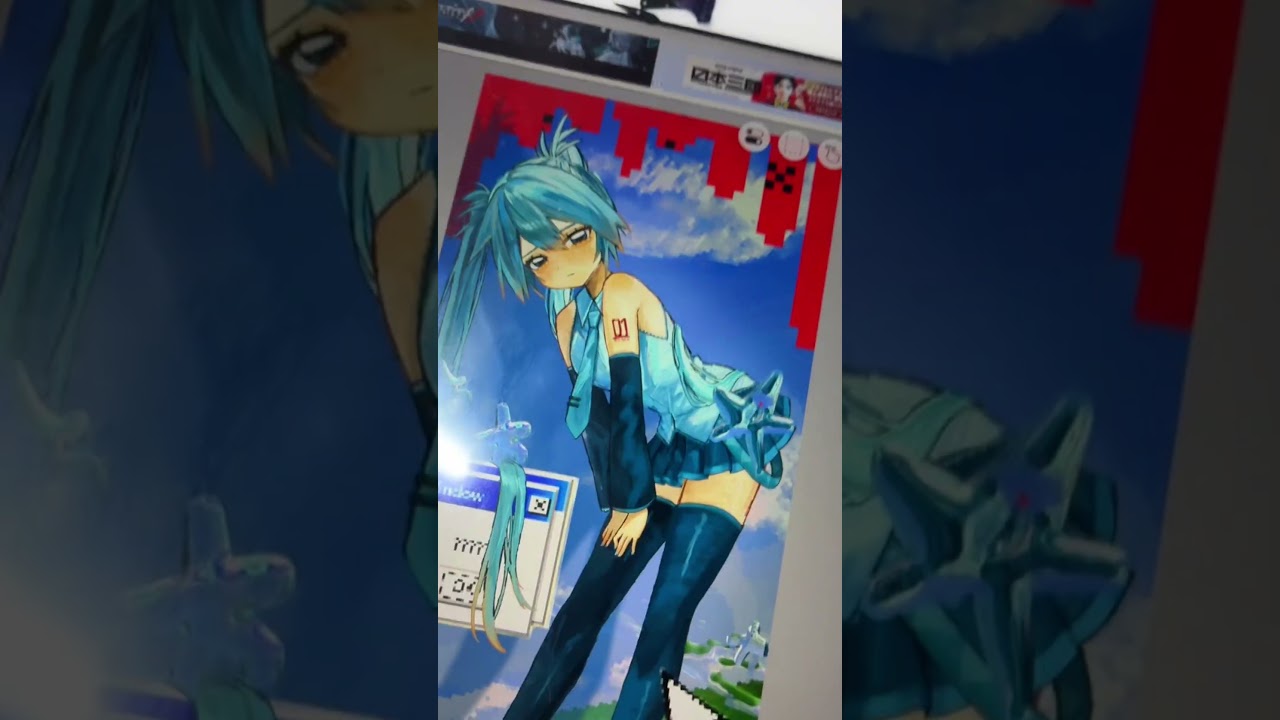 流行りの音源使ってみた‼️ #fypシ #イラスト #ilustracion #初音ミク #呪術廻戦 #召喚