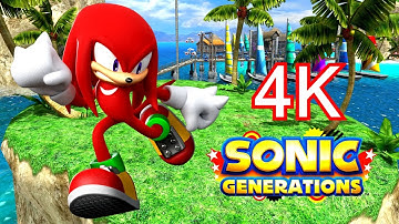 Sonic Generations - Wave Ocean - Knuckles (no HUD) 4K 60 FPS