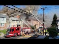 Fully Involved Duplex W/Exposure Problems & Hail Storm Of Embers (Mill RD) Irvington Nj 4-5-21 P-1