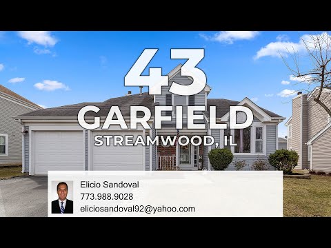 43 Garfield Lane, Streamwood, IL home video tour