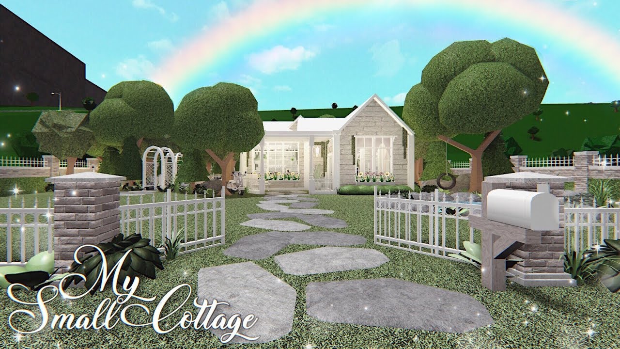 Bloxburg My Cute Cottage ﾟ Youtube - greenhouse glass house finished o roblox bloxburg