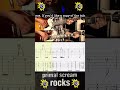 Rocks - Primal Scream - Rhythm Guitar 1 &amp; 2 - Guitar Solo - Demonstration - Rolling Tab