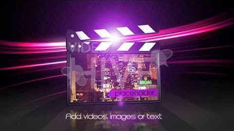Elegant Movie Clapper AECS3 v2  - After Effects template from Videohive