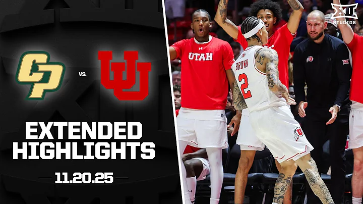 Cal Poly vs. Utah Extended Highlights | 2025-26 Big 12 Men's Basketball