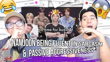 Namjoon being fluent in sarcasm & passive aggressiveness | NSD REACTION