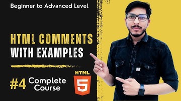 HTML Comment tag: Part-4 What is html comment in Hindi-Urdu