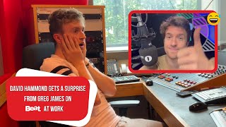 Beat presenter David Hammond gets surprise from idol Greg James