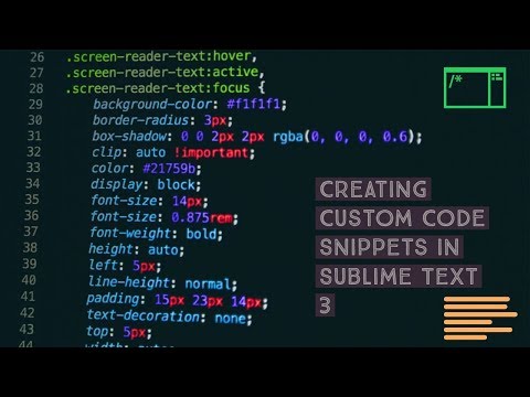 Generating Custom Code Snippet | Sublime Text Tips & Tricks