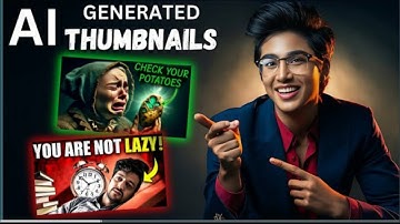 how to Make AI YouTube Thumbnails! for YouTube Automation! Best free AI thumbnail creator,