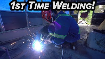 LEARNING TO WELD + COVERING SKOOLIE WINDOWS