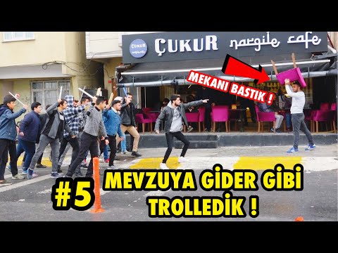 TOPLUCA İNSANLARIN ÜSTÜNE KOŞMA ŞAKASI İLE TROLLEDİK 5 !