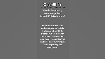 1 OpenShift Interview Quiz #kubernetes #Openshift