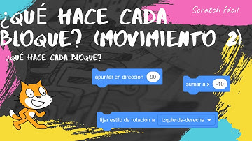 Aprender Scratch - ¿Qué hace cada bloque? Movimiento II