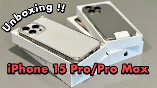 แกะกล่อง !! iPhone 15 Pro/Pro Max - White and Natural Titanium | รีวิวบ้าน ๆ