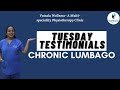PATIENT TESTIMONIAL OF CHRONIC LUMBAGO ACCOMPANIED WITH TINGLING!