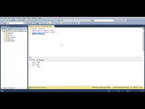 Insert data into table and where clause