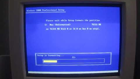 Windows 2000 Professional Installation