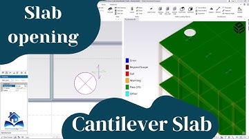 How to create cantilever slabs in Tekla structural designer in Tamil | Slab openings in TSD | MDS