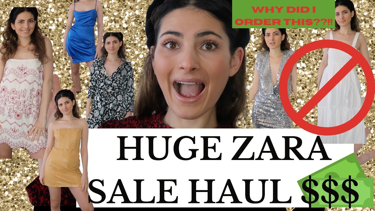 HUGE ZARA SALE HAUL AND TRY ON 2022 I I bought SO MUCH but WHY did I