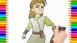 Cómo Dibujar Y Colorear A David De Superlibro Dibujos Cristianos