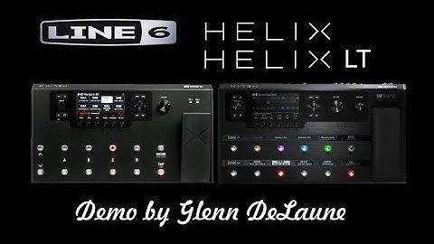 Line 6 Helix Guitar Simulation Patches Demo - by Glenn DeLaune