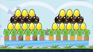 Angry Birds Bomb BOMBER SAVE GOLDEN EGG AFTER KICKING ALL BAD PIGS! screenshot 5