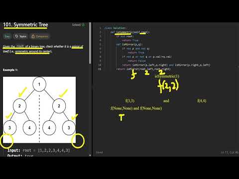 Leetcode 101 Symmetric Tree 🪞 Mirror Check, Tree Perfect! 🌴