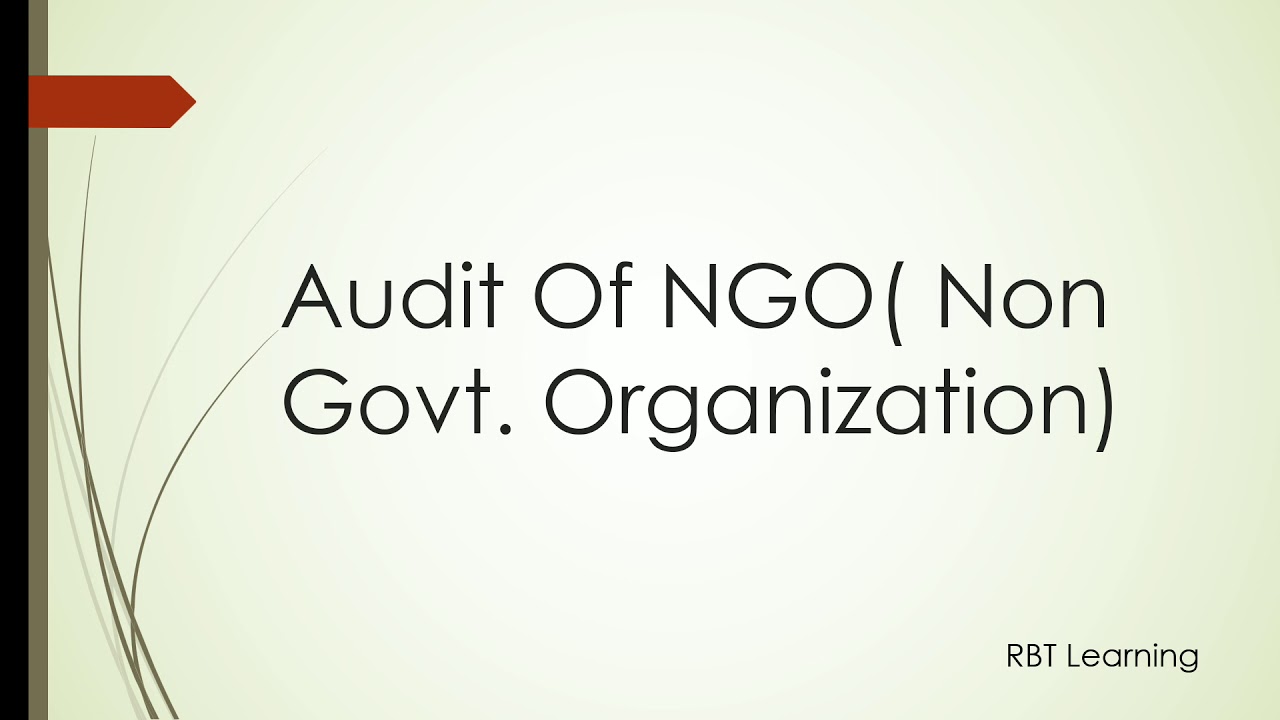 ⁣Audit Of Non-profit organization/NGO/Charitable Institutions.