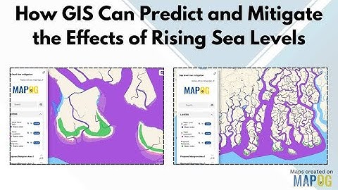 Predict and Mitigate the Effects of Rising Sea Levels #gis #datavisualization #mapog #mapping #tech
