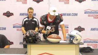 Justice Hansen - 2014 Under Armour All-America Game Jersey Presentation