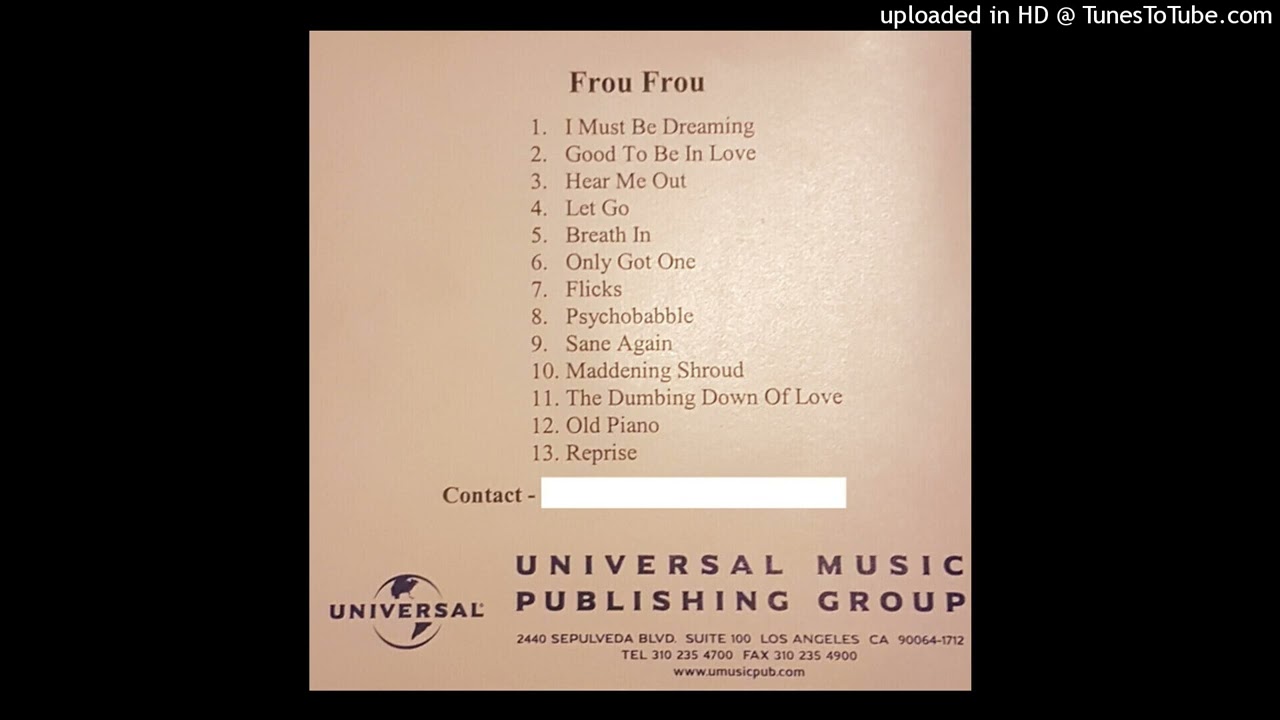 Frou Frou - I Must Be Dreaming (2001 Demo)