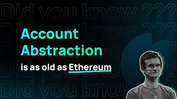 Did you know Account Abstraction is as old as #ethereum