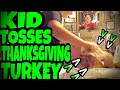 william throws the thanksgiving turkey