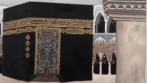 How to Draw kaaba Scene Step by Step.