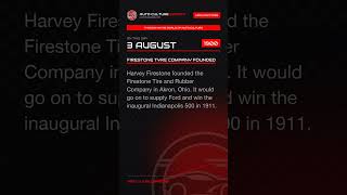 Firestone Tyre Company Founded | On This Day 3 August 1900 #Shorts