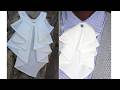 How to Cut and Sew a TRENDY JABOT COLLAR | Easy DIY Ruffle Neckline Step-by-Step