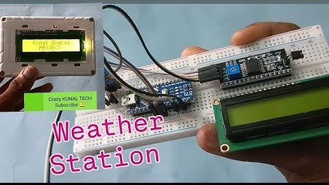 Weather Station Using Arduino|How to make Weather Station at Home|DHT11 Based Weather
