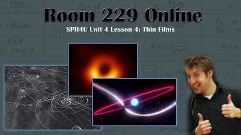 SPH4U Unit 4 Lesson 4: Thin Films