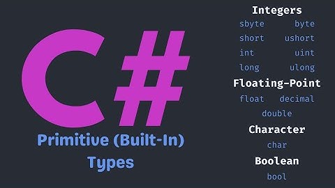 C# Primitive (Built-In) Types