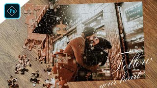 วิธีแปลงรูปถ่ายให้เป็นจิ๊กซอ (jigsaw puzzle) ด้วยโปรแกรม adobe photoshop cc screenshot 3