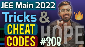 JEE Main 2022: Importance Of Tricks🔥🔥🔥| Tricks & Cheat Codes #308 [Course Link In Description]